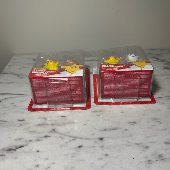 Pokémon Battle Figures Christmas Lot Of 2 Pikachu Swinub And Pikachu Vanillite - Picture 7 of 8